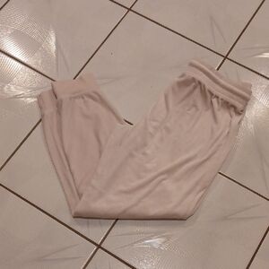 $4 Add-on Light Pink Fleece/Velour Lounge Pants - Size Large